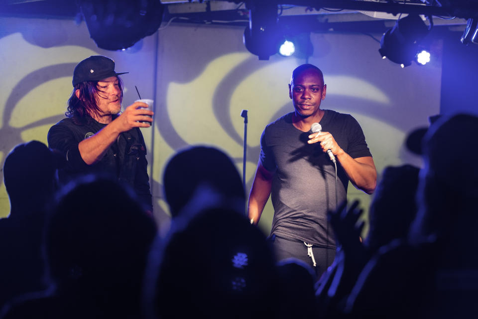 Reedus and Dave Chappelle (Photo: Gene Page/AMC)