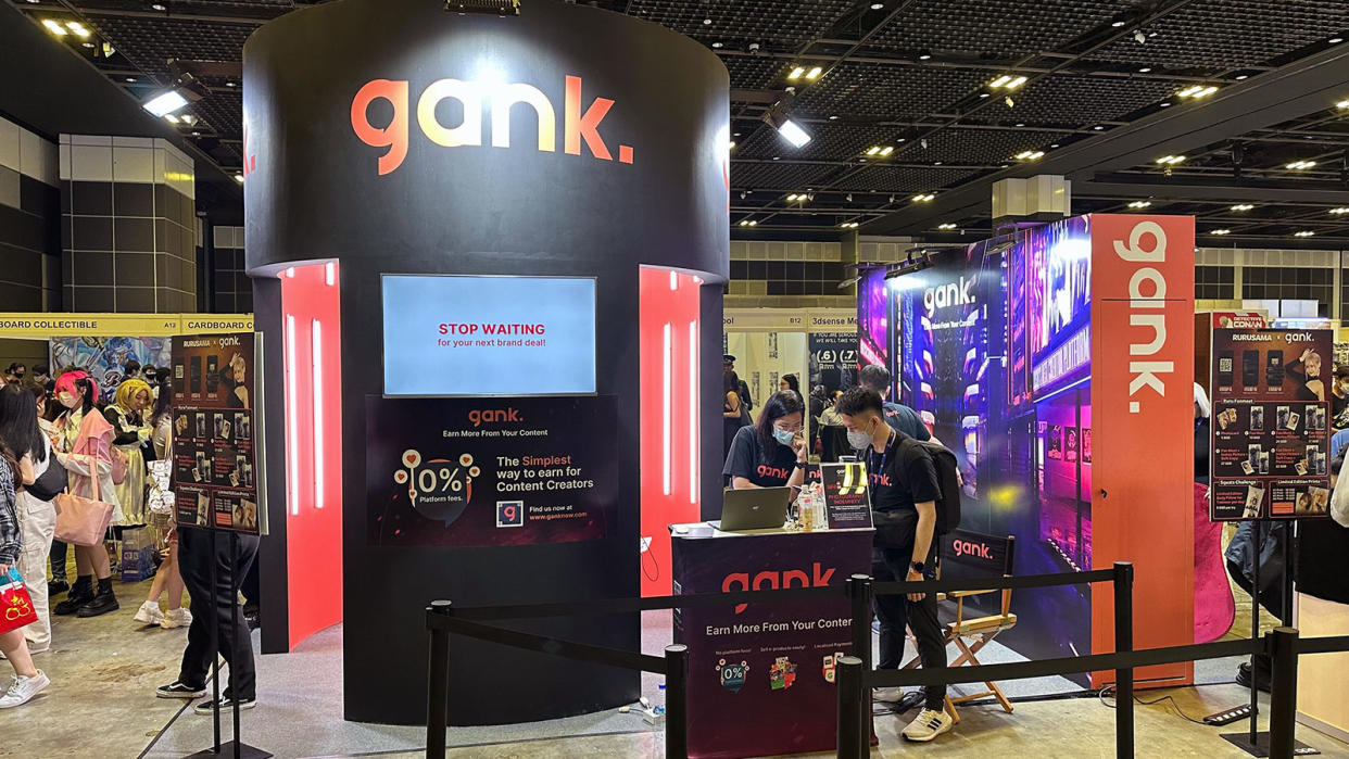 The Gank booth at the Anime Festival Asia in Suntec. (Photo: Yahoo Gaming SEA)