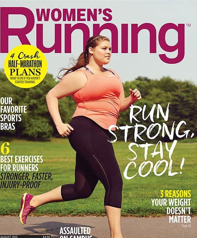 August issue of Women's Running magazine