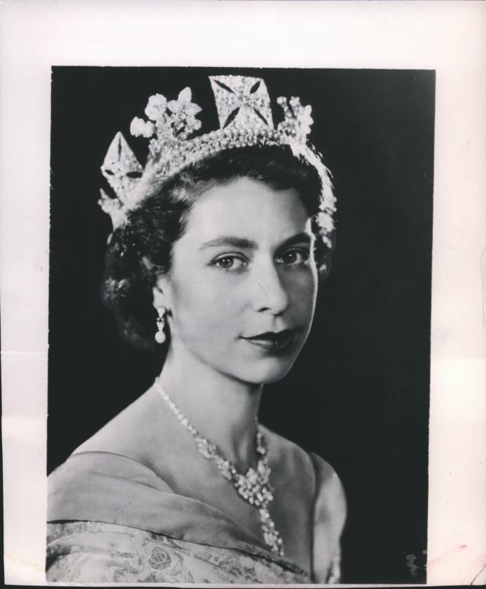The life of Queen Elizabeth II, as shown in nearly a century of portraits (including this one from 1952), is the focus of &quot;Portrait of the Queen.&quot;