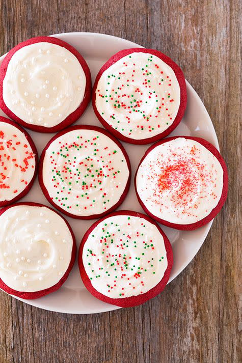 Red Velvet Sugar Cookies