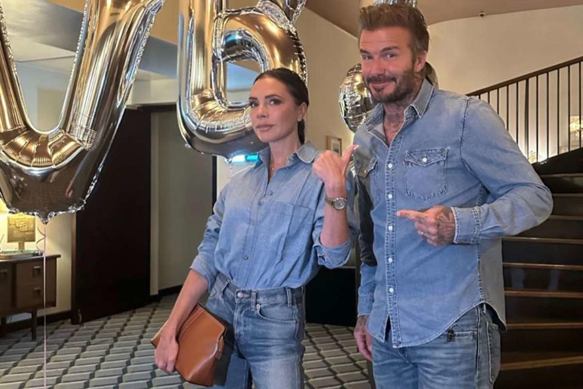 Victoria Beckham Teases Husband David After Twinning in Head-to-Toe ...
