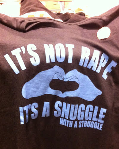 “It’s not rape. It’s a snuggle with a struggle”