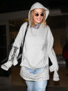 <p>Rita Ora loves to try out all the latest trends, so naturally she would be at the forefront of this chopped-up sweatshirt look we're going to go ahead and dub "the kangaroo pouch."</p>