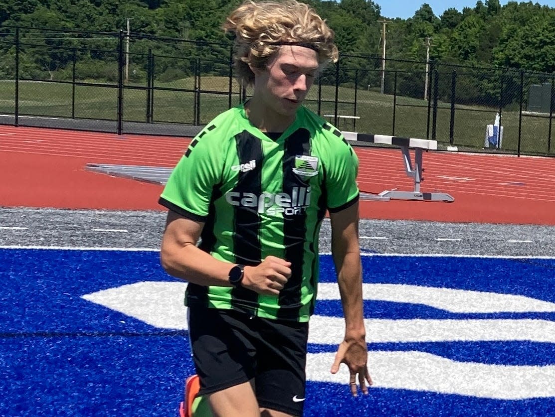 Aileen Weintraub's son playing soccer