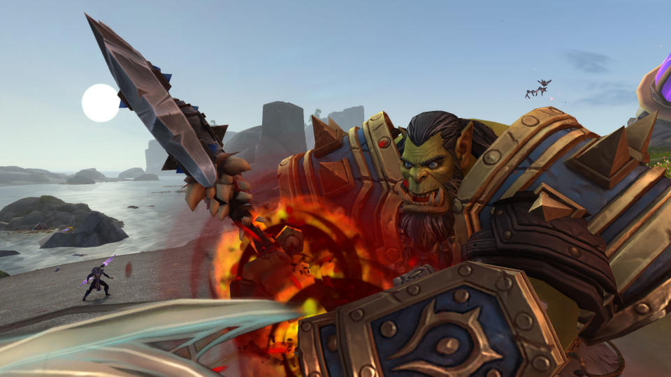 Thrall wields a mighty axe in World of Warcraft: The War Within.