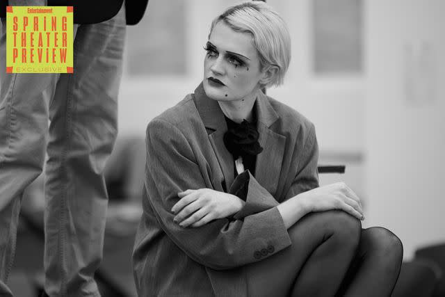 <p>Jenny Anderson for Cabaret at the Kit Kat Club</p> Gayle Rankin in rehearsal for 'Cabaret'