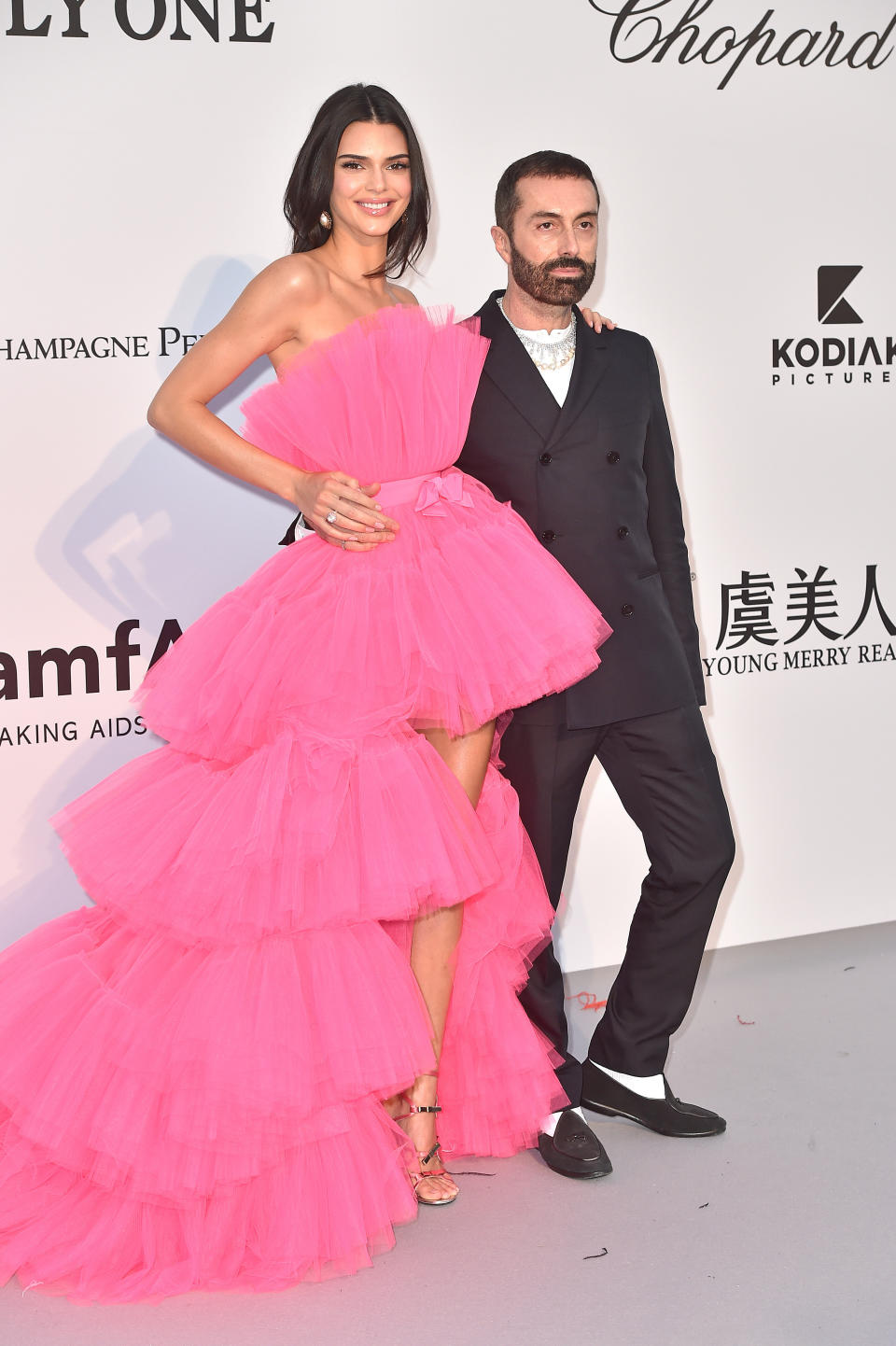 "Valli girl" Kendall Jenner and Giambattista Valli. (Photo by Dominique Charriau/Getty Images)