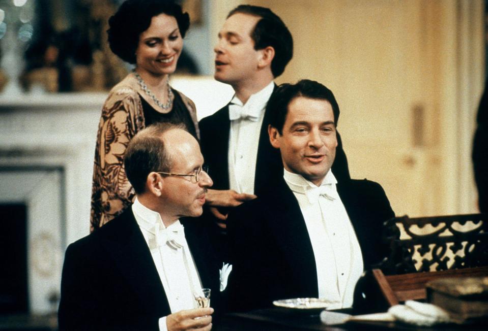 NATASHA WIGHTMAN, TOM HOLLANDER, BOB BALABAN, JEREMY NORTHAM, GOSFORD PARK, 2001