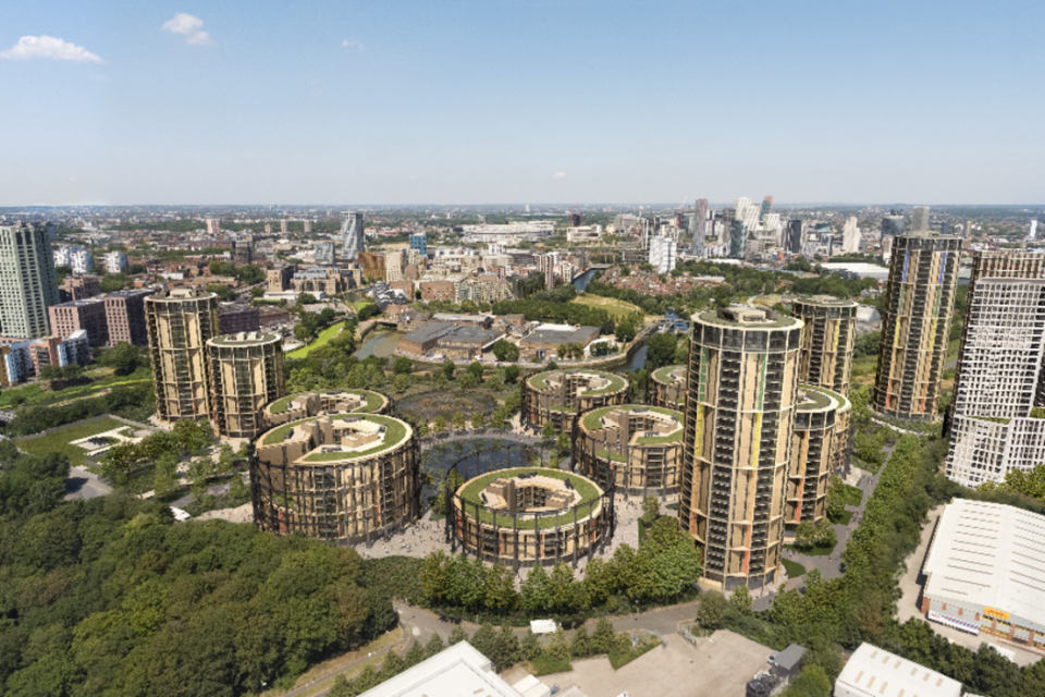 The new Bromley-By-Bow gasworks development