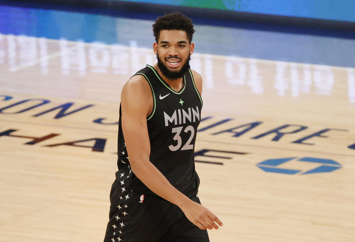 Karl-Anthony Towns opens up about the loss of his mother. (Getty Images)