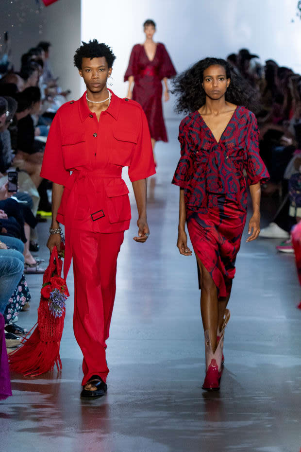 Looks from the Prabal Gurung Spring 2020 collection. 