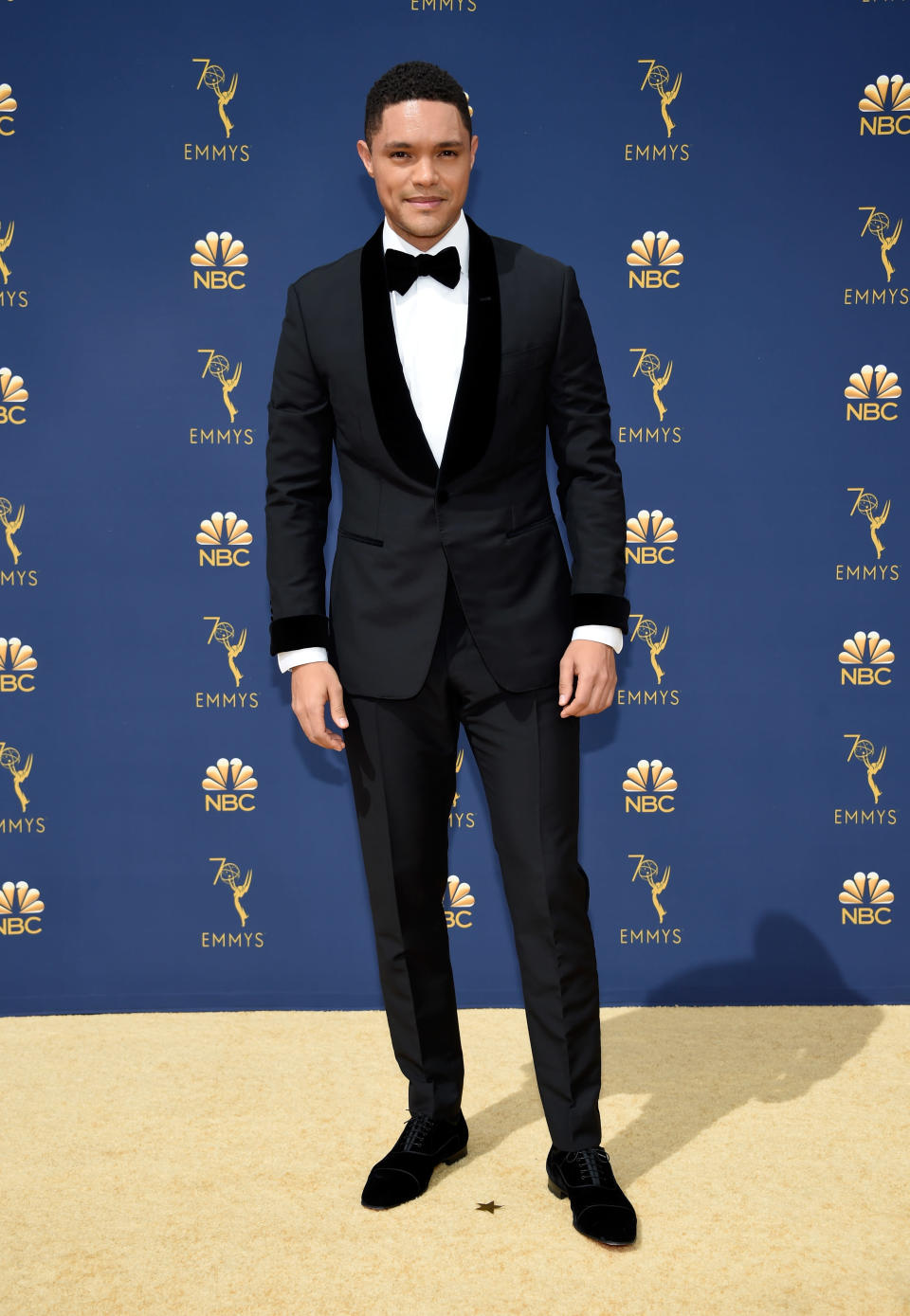 <p>Trevor Noah attends the 70th Emmy Awards at Microsoft Theater on Sept. 17, 2018, in Los Angeles. (Photo by Kevin Mazur/Getty Images) </p>