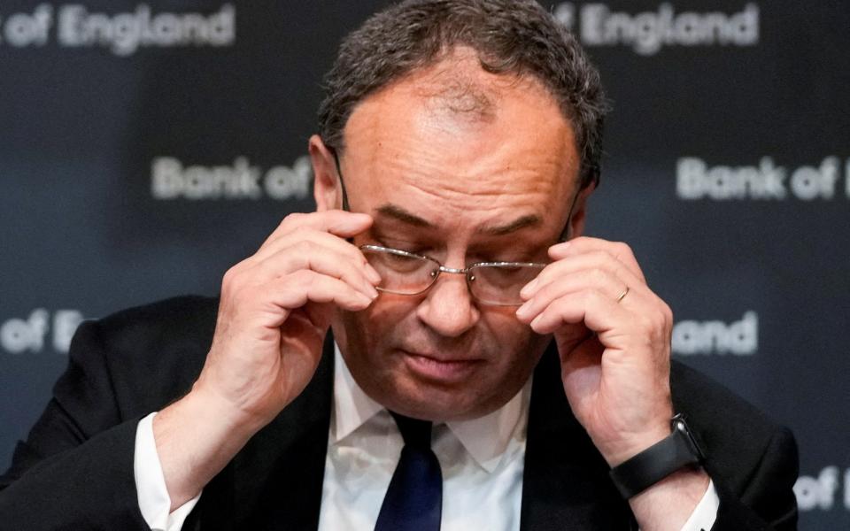 Bank of England governor Andrew Bailey - Frank Augstein/Pool