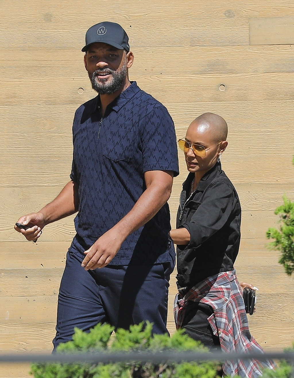 Will Smith and Jada Pinkett Smith leave Nobu together on August 13, 2022. It's their first appearance together since the Oscars when he slapped Chris Rock. (Photo: Backgrid)