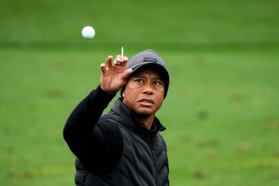 Tiger Woods during the 2023 Masters.