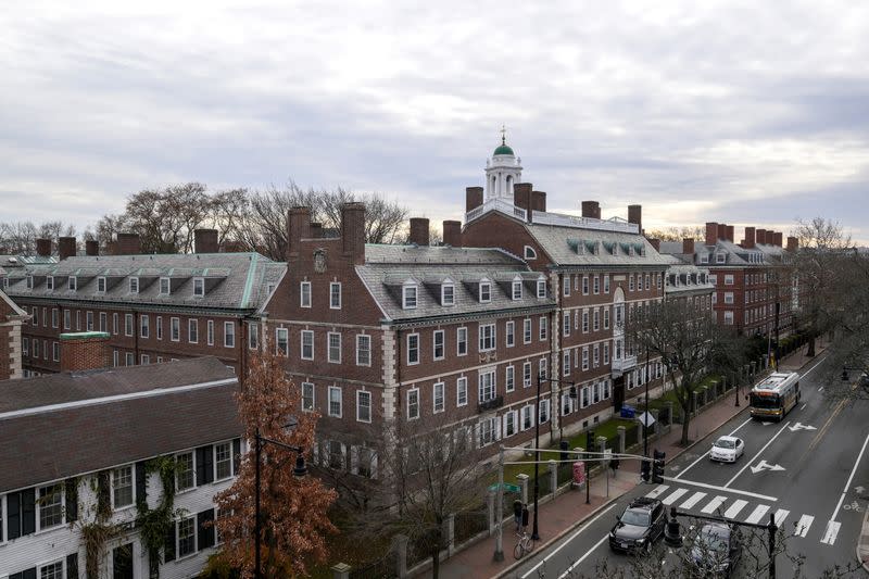 FILE PHOTO: A view of Harvard campus on John F. Kennedy Street.