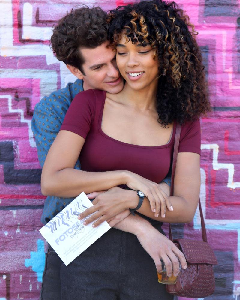 Andrew Garfield and Alexandra Shipp in a scene from the film adaptation of Tick Tick …Boom, which is coming to Netflix in the autumn.