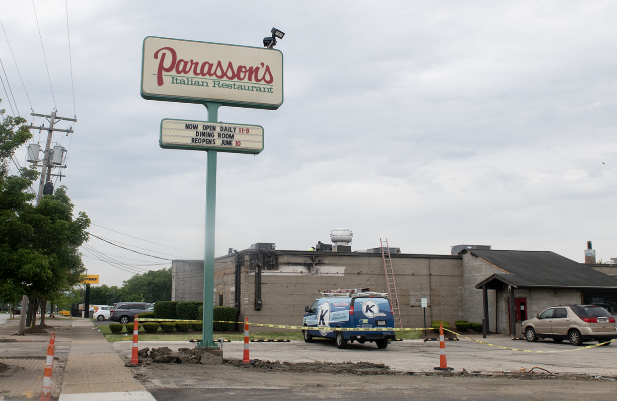 Parasson's reopened its East Waterloo Road dining room in Akron June 10 after closing its Stow and Barberton restaurants.
