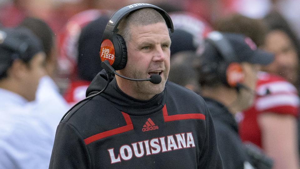 Louisiana-Lafayette coach Billy Napier, seen here walking on the sideline during Saturday's win over Louisiana-Monroe, hopes to bring the same energy, passion and success to Florida football that former coaching legend Billy Donovan brought to Gators' basketball.