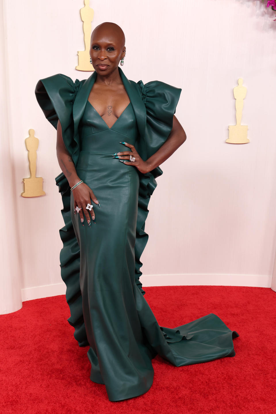 Cynthia Erivo in Louis Vuitton at the 2024 Oscars. (Image via Getty Images)