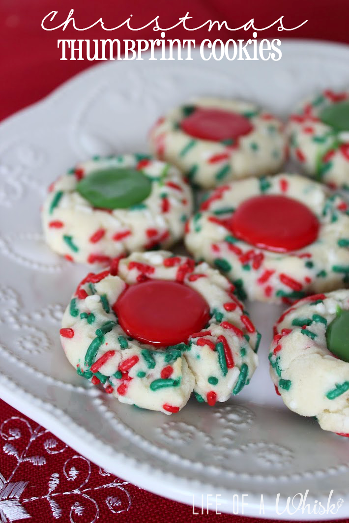 Christmas Thumbprint Cookies