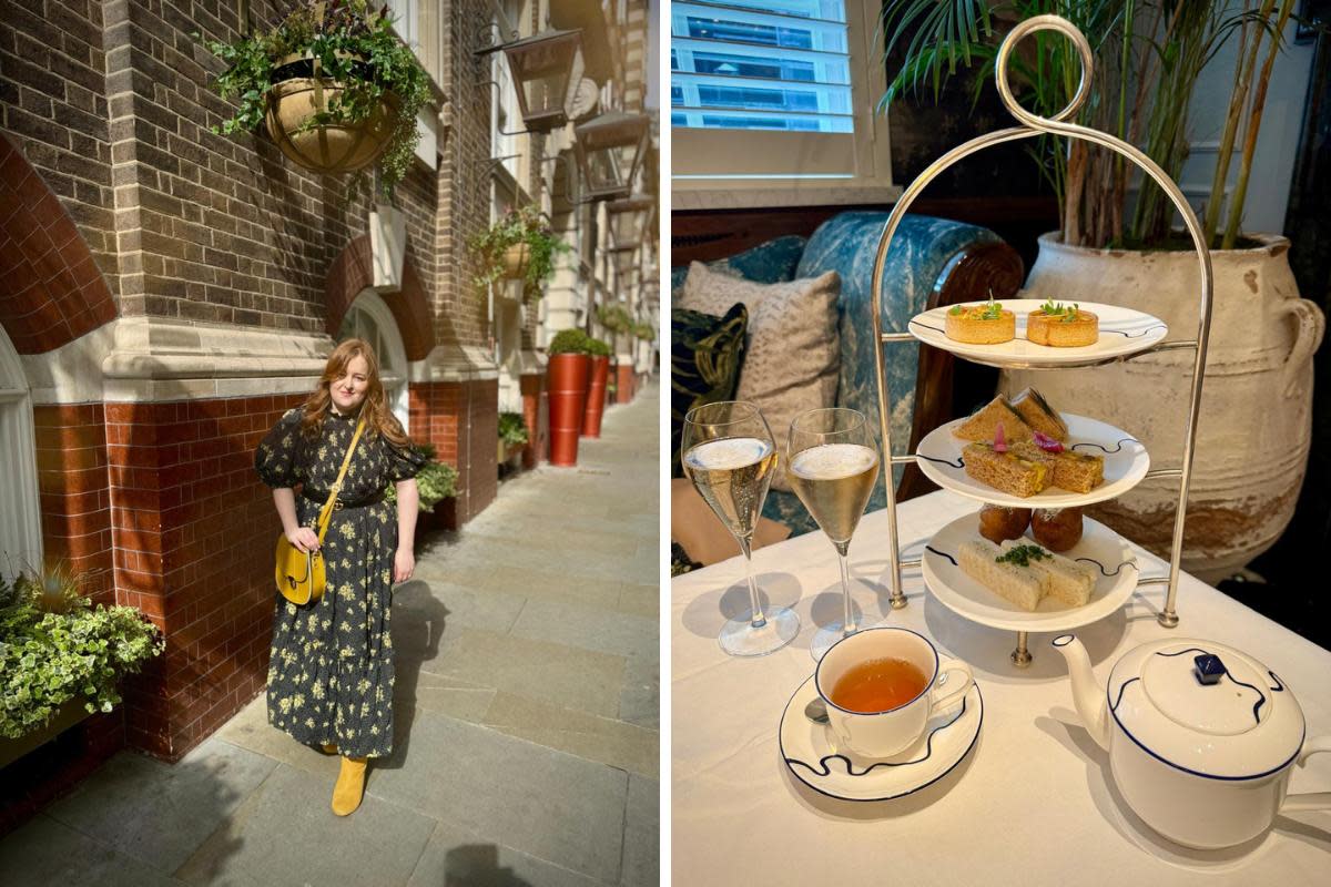 I tried an afternoon tea in a stylish London Grade II listed hotel that’s entirely inspired by a fragrance. <i>(Image: Emily Davison)</i>