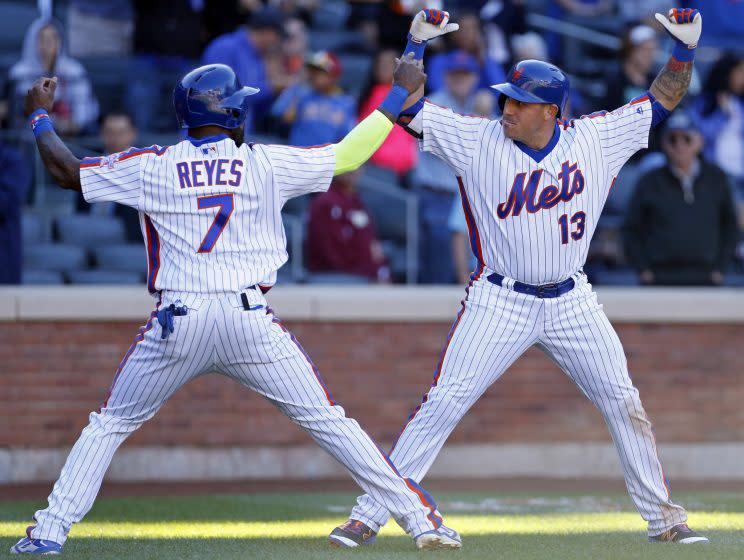 Jose Reyes and Asdrubal Cabrera each had four RBI in the Mets' 17-0 blowout win. (Getty Images/Adam Hunger)