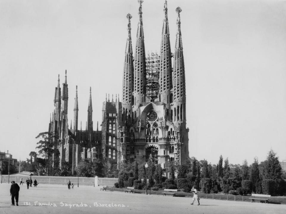 Sagrada Famila construction 1940
