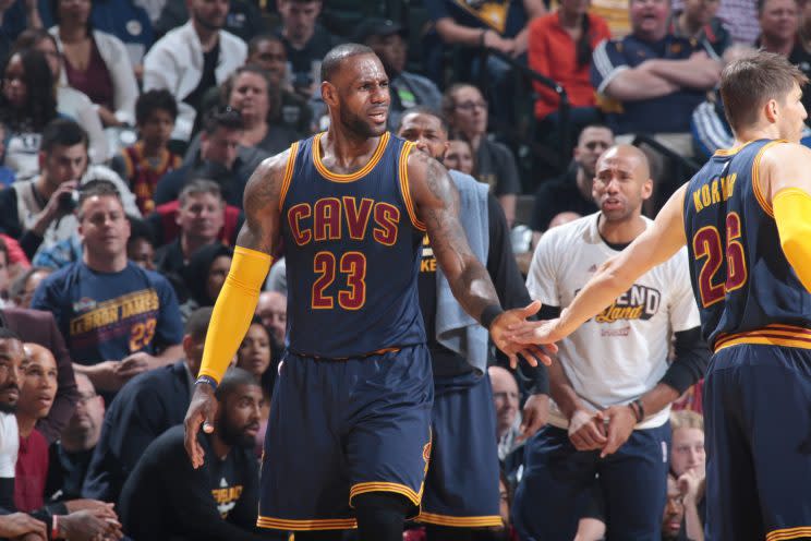 LeBron James and the Cleveland Cavaliers secured yet another first-round sweep. (Getty)