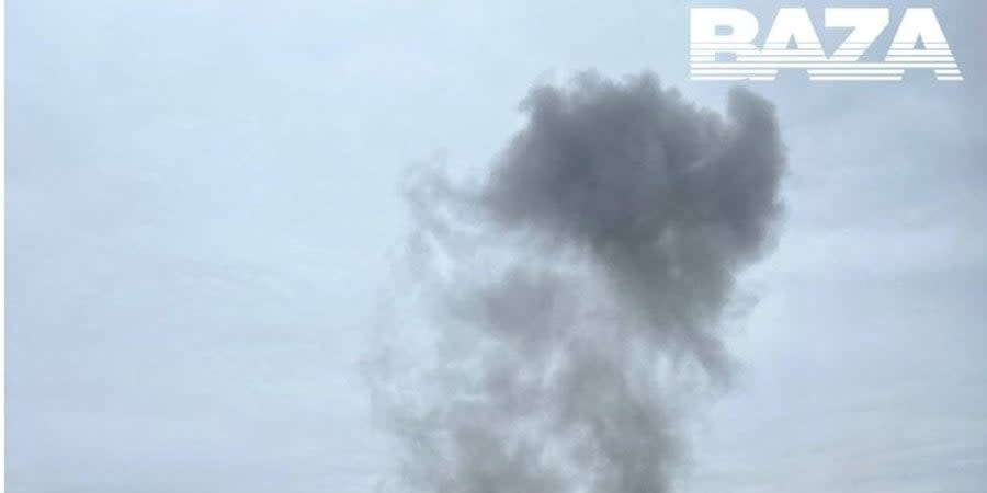 Smoke in Belgorod after explosions