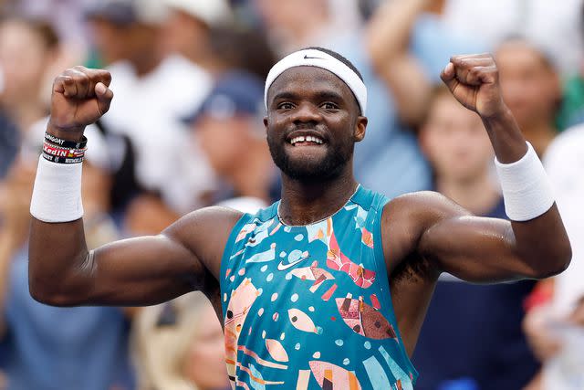 <p>Sarah Stier/Getty</p> Frances Tiafoe