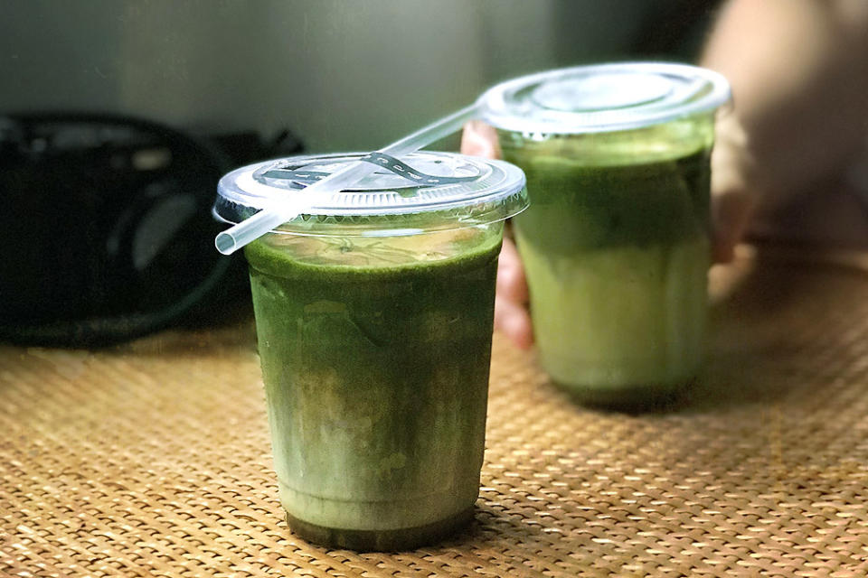 Double trouble: Dirty matcha with an espresso shot at spacegrey in SS2, PJ.