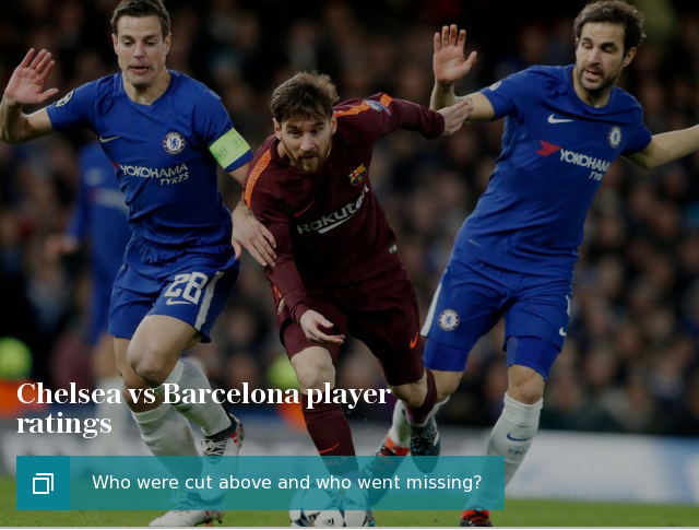 Chelsea vs Barcelona player ratings