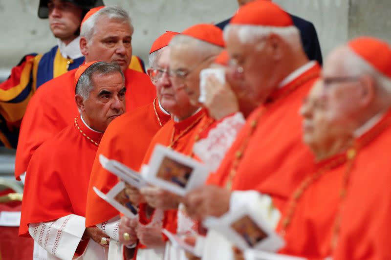 Pope Francis appoints new cardinals during a consistory ceremony at the Vatican