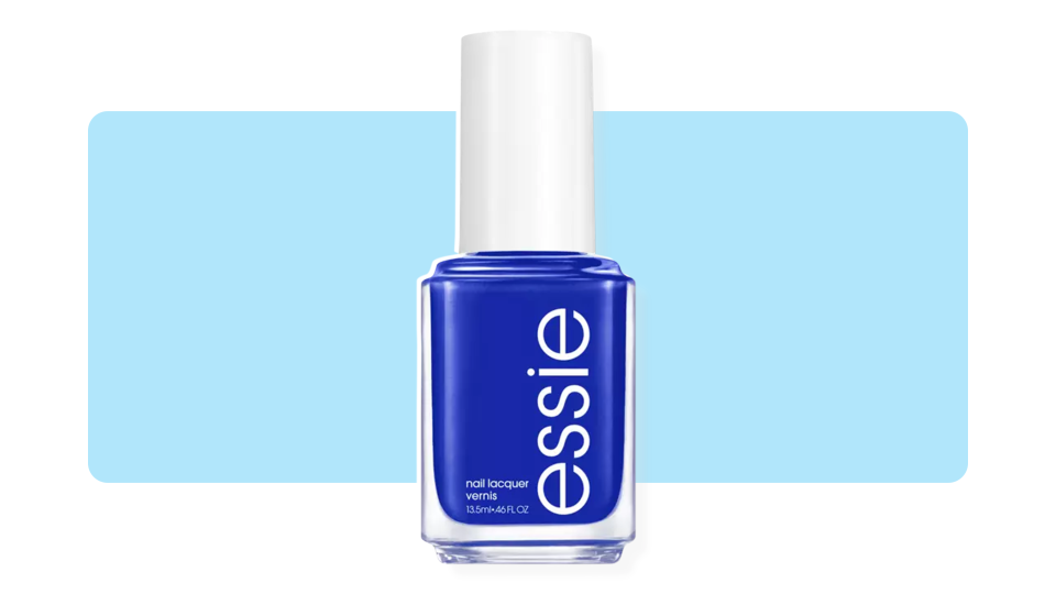 Coat your nails in a rich blue hue for the holidays with the Essie Blues + Greens Nail Polish in "Butler Please."