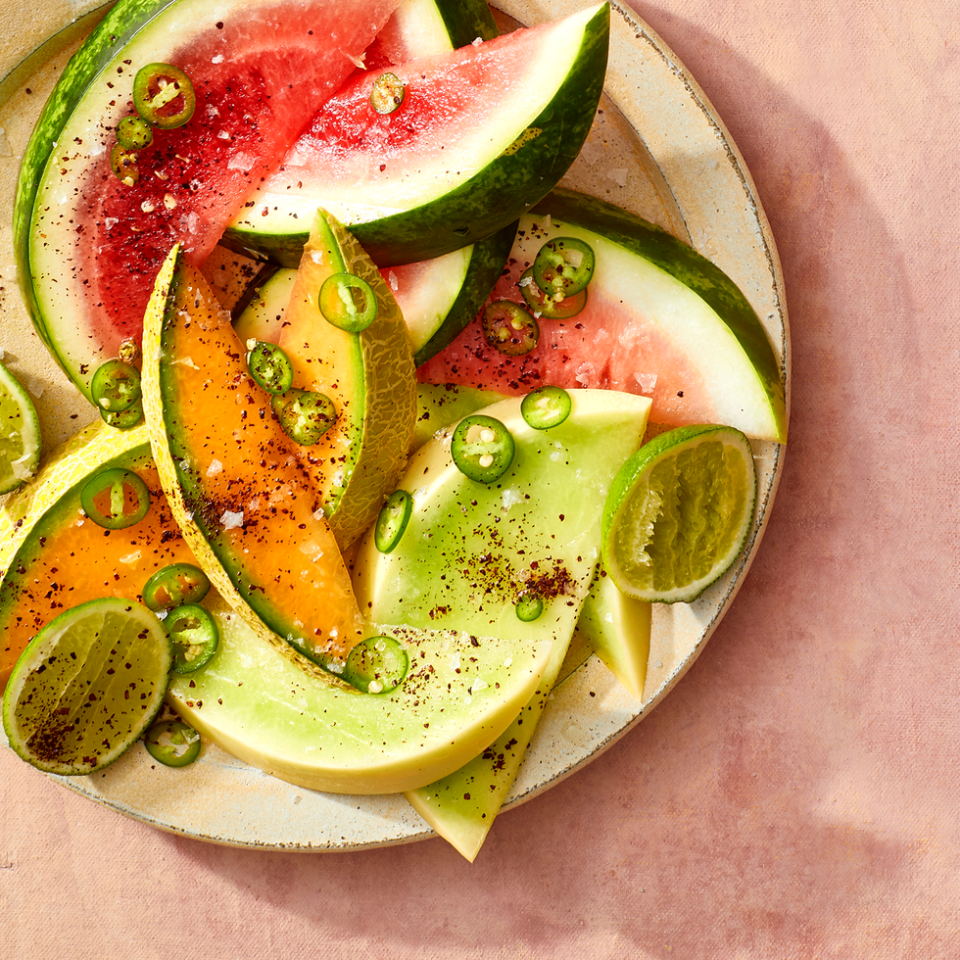 14) Melon Wedges With Sumac, Lime, and Chiles