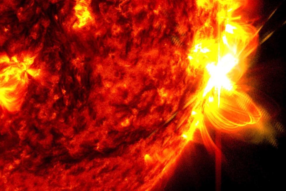 A solar flare on May 14. AP