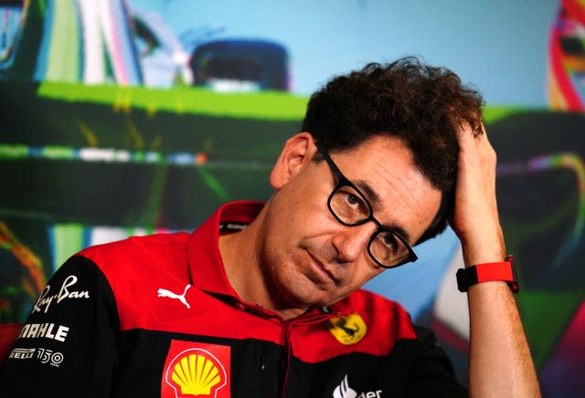 Former Ferrari team principal Mattia Binotto