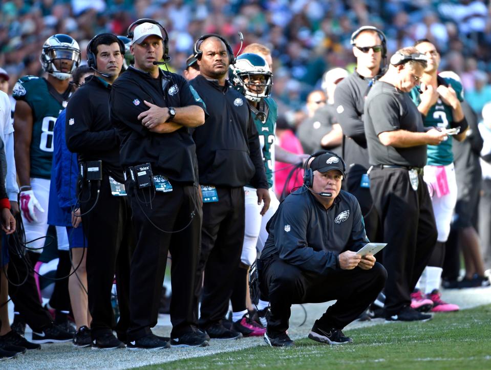 Ryan Day worked as a staff member for head coach Chip Kelly in Philadelphia and San Francisco.