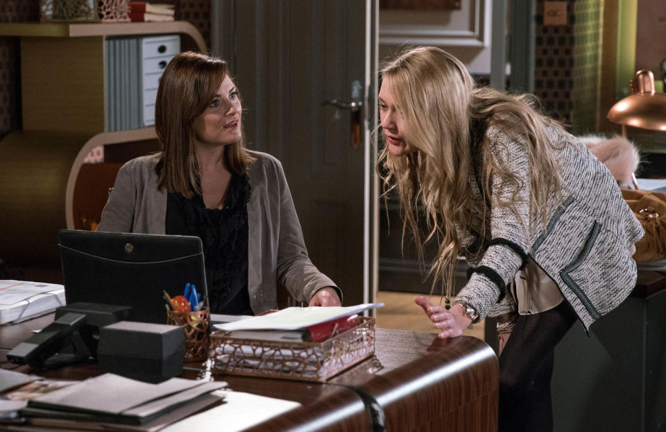 Tuesday, February 28: Chrissie confides in Rebecca about Ronnie's shifty behaviour