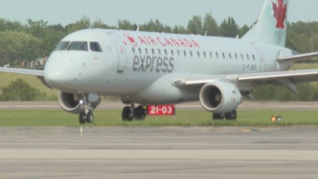 Anyone who travelled on Air Canada Flight 7754 from Montreal to Charlottetown on Saturday, July 24 should monitor closely for symptoms and be tested for COVID-19 if any symptoms develop, a Chief Public Health Office release said. (Tony Davis/CBC - image credit)