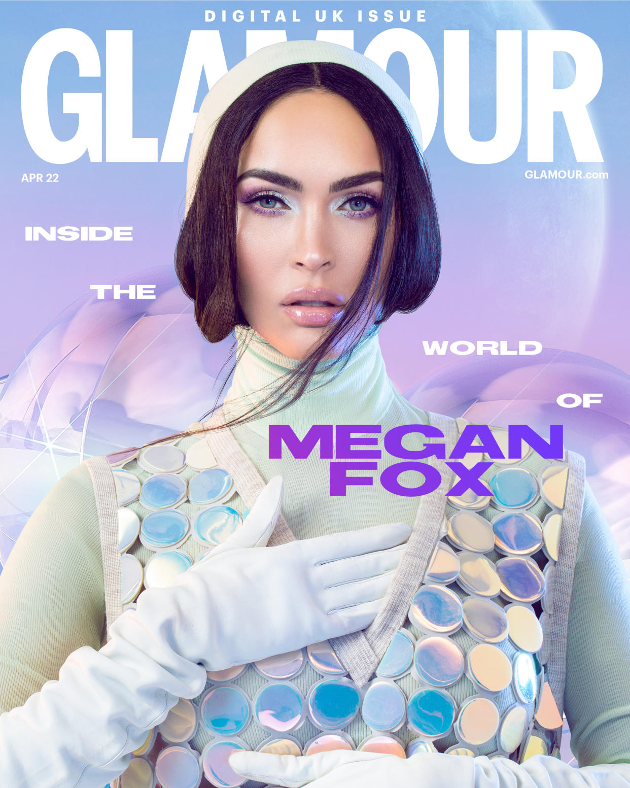 The actor appears on the cover of the digital issue of Glamour, April.  (Glamour UK/PA)