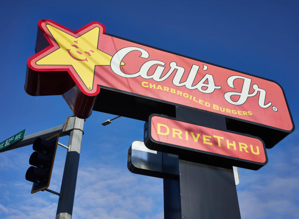 carl&#39;s jr. sign