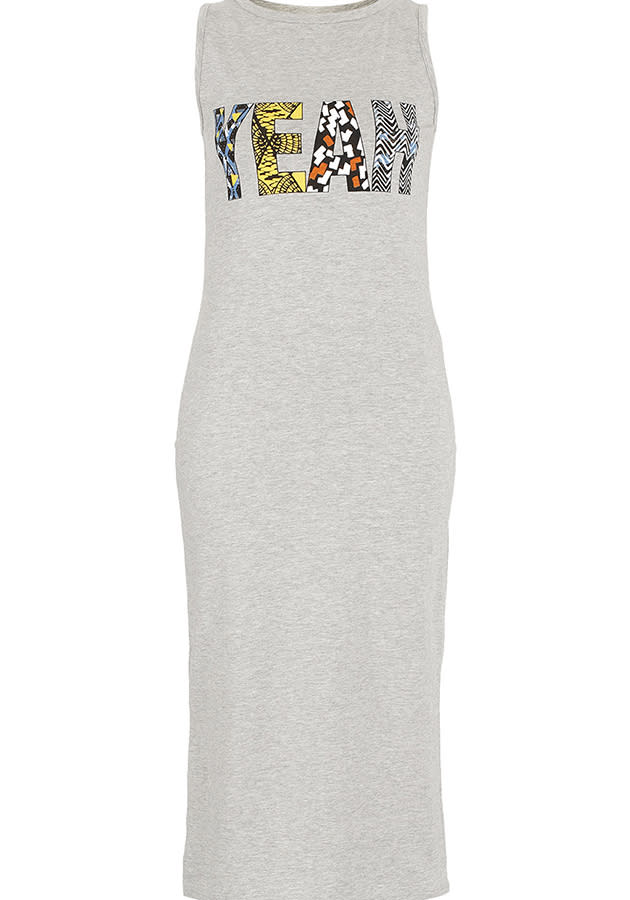 grey maxi dress yeah topshop