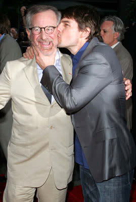 Director Steven Spielberg and Tom Cruise at the New York premiere of Paramount Pictures' War of the Worlds