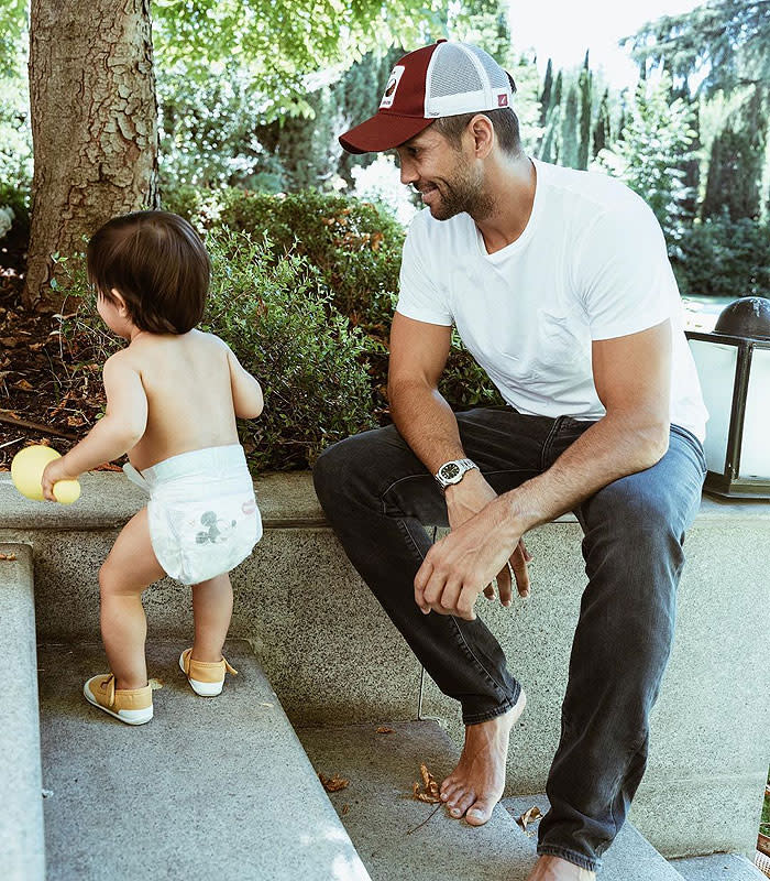 Fernando Verdasco con su hijo 