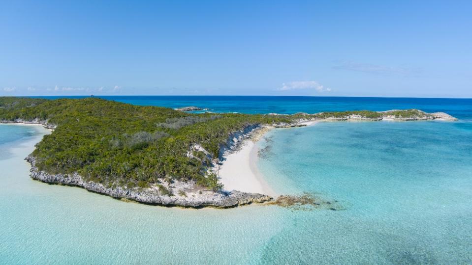 Aerial view of Elizabeth Island