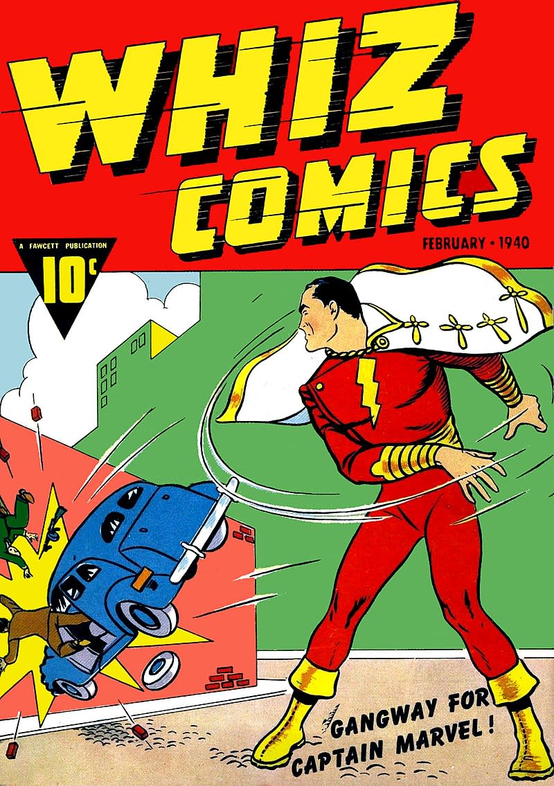 Captain Marvel’s first appearance in Fawcett Publications’ <em>Whiz Comics</em> No. 2. (Photo: DC Comics)