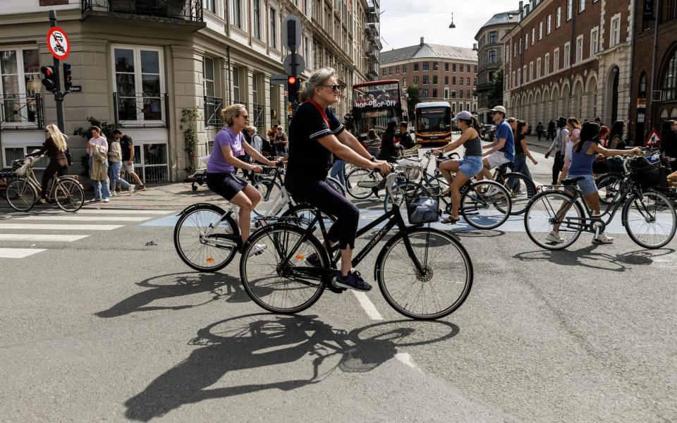 Bicycle traffic in Copenhagen